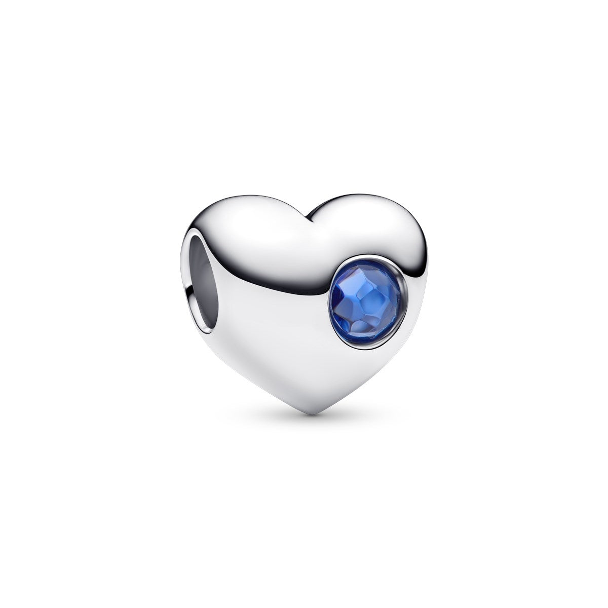 Pandora Silver Engravable September Birthstone Heart Charm