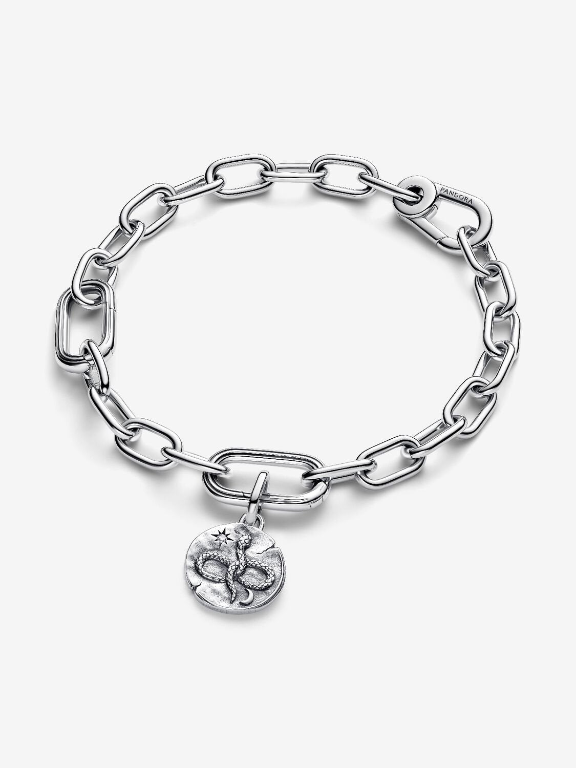 Pandora Silver Infinity Snake Medallion Charm