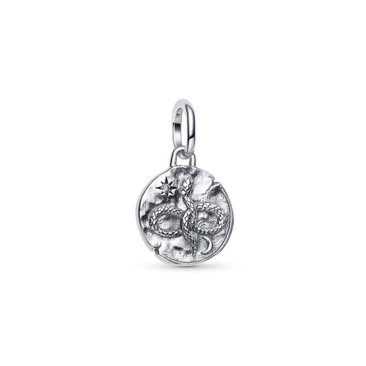 Pandora Silver Infinity Snake Medallion Charm