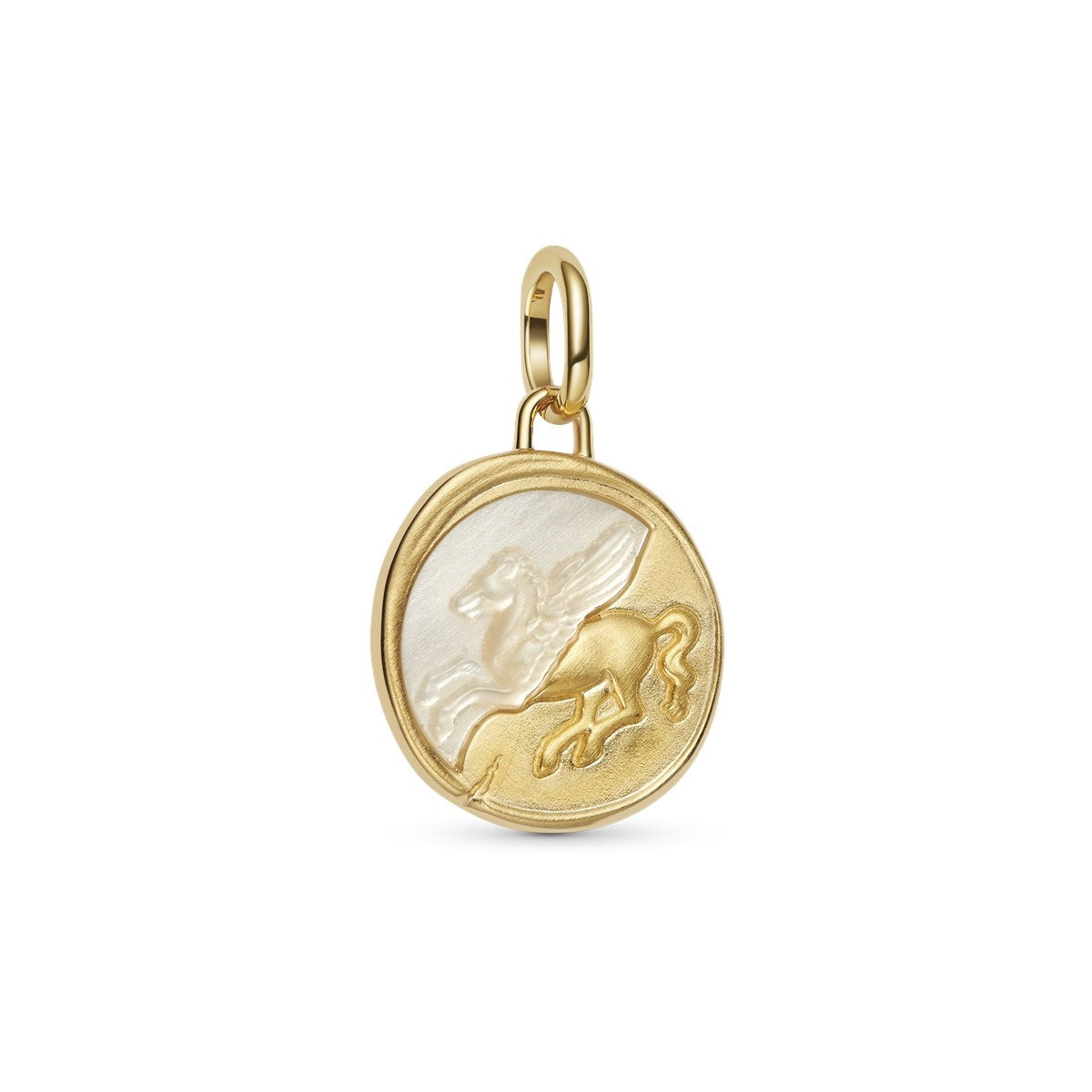 Pandora Gold Pegasus Medallion Charm