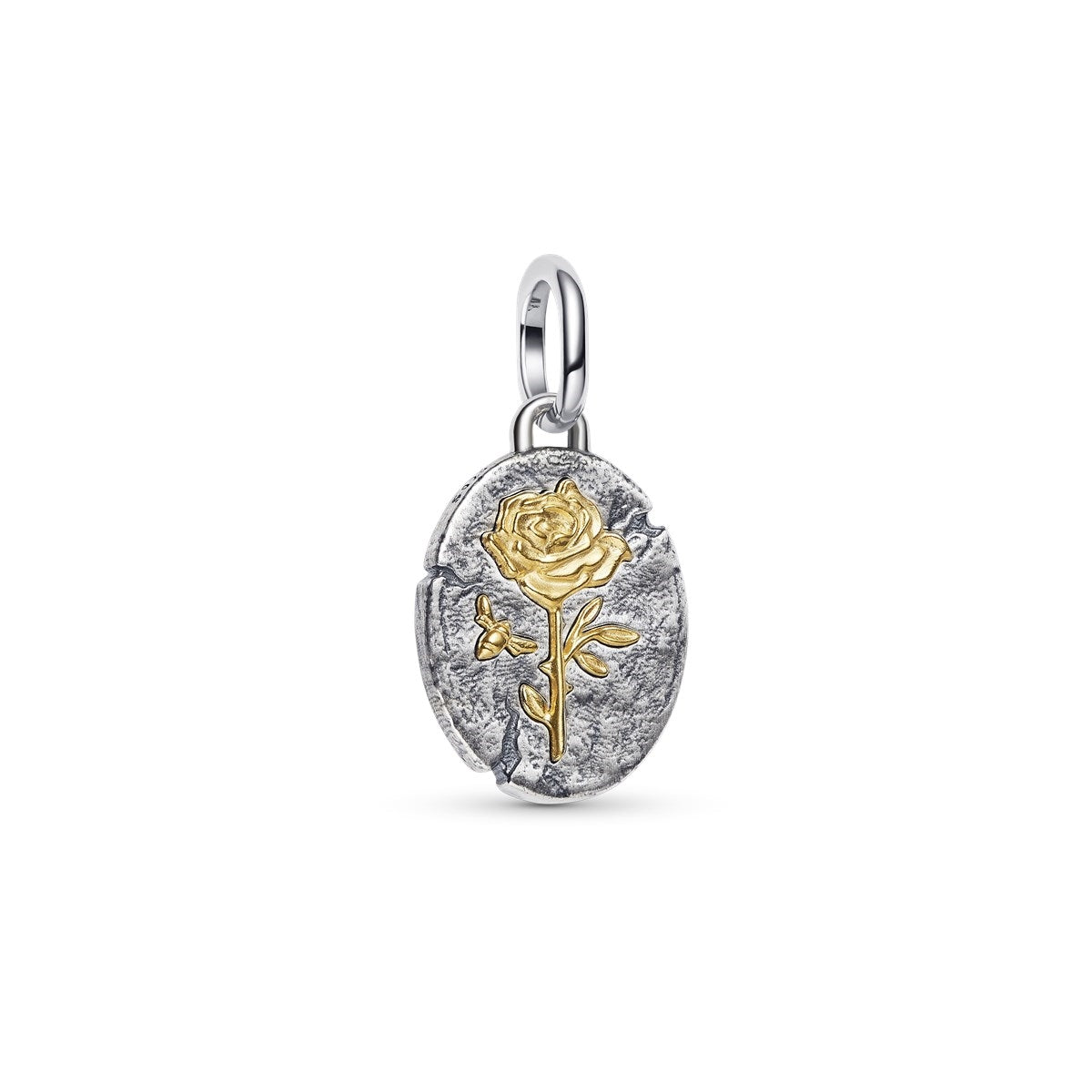 Pandora Silver Rose Medallion Charm