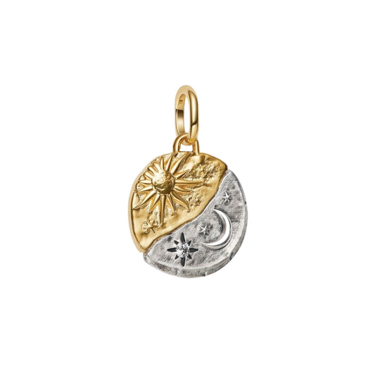Pandora Sun and Moon Medallion Charm