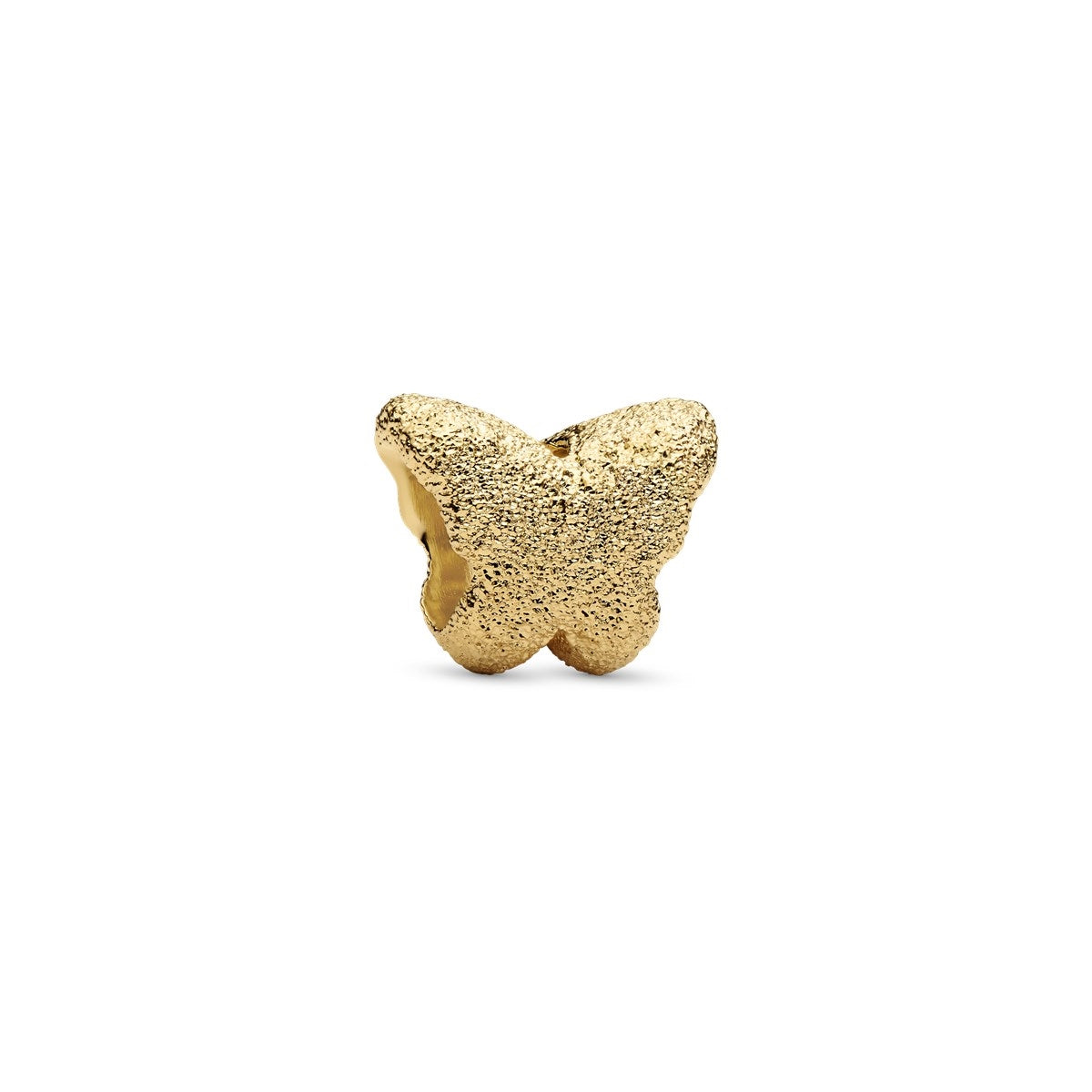 Pandora Gold Textured Butterfly Mini Charm