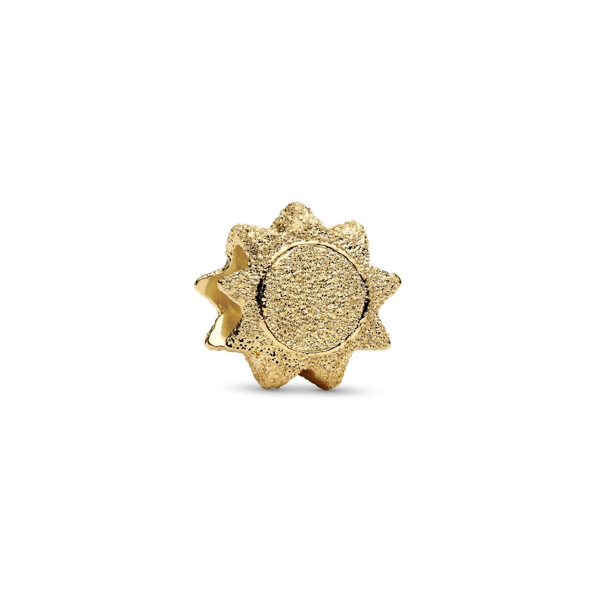 Pandora Gold Textured Sun Mini Charm