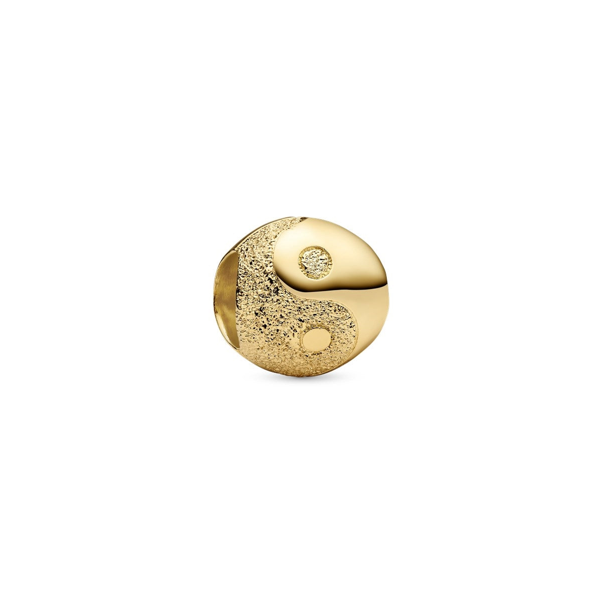 Pandora Gold Textured Yin and Yang Mini Charm
