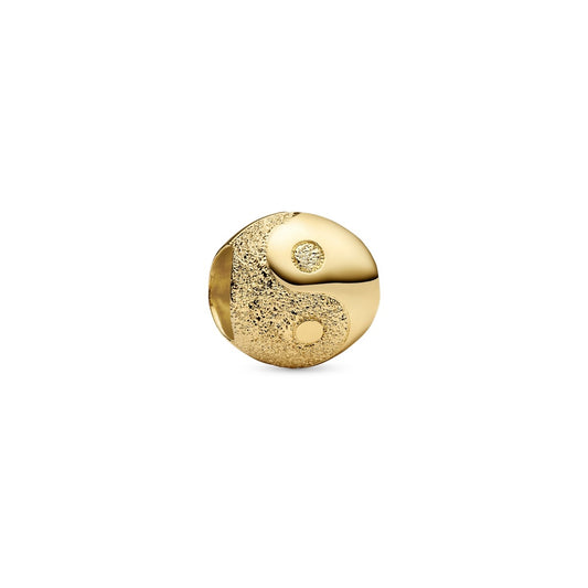 Pandora Gold Textured Yin and Yang Mini Charm