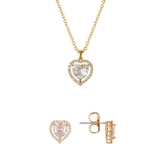 August Woods Gold Halo Heart Gift Set