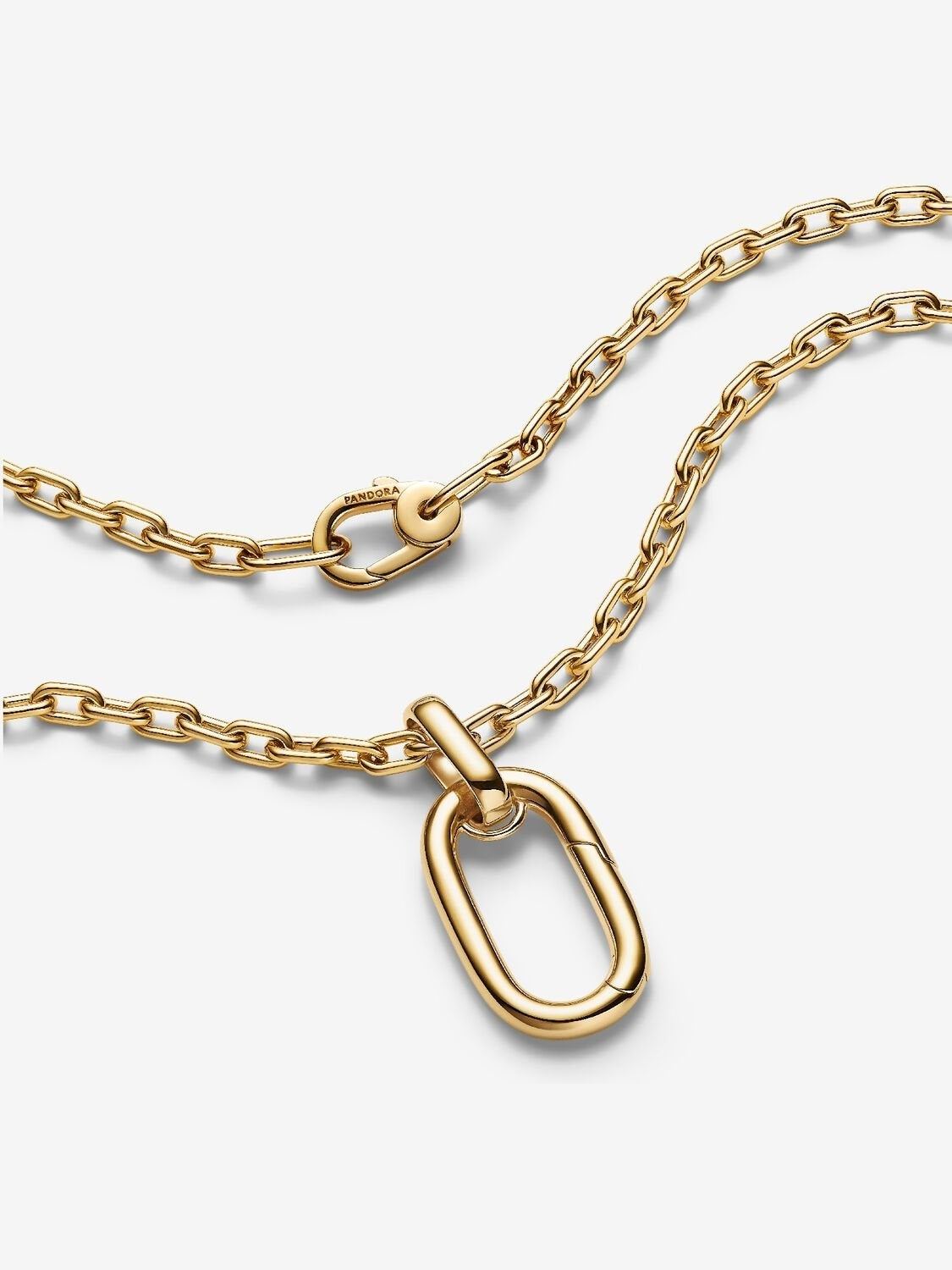 Pandora Gold Swallow Medallion Link Necklace Set