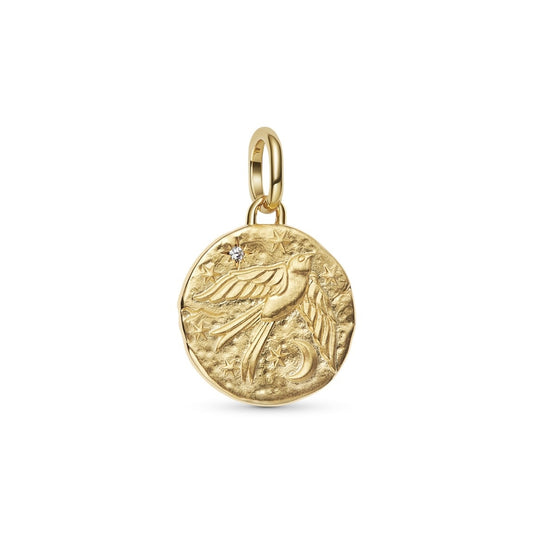 Pandora Gold Swallow Medallion Link Necklace Set