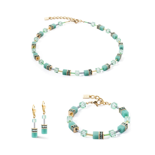Coeur De Lion Gold Soft Green Cubes Gift Set