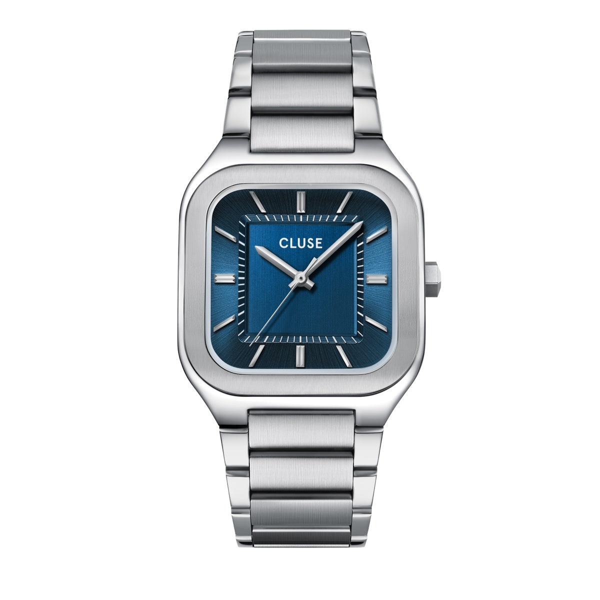 CLUSE Siver Quadrus Blue Watch
