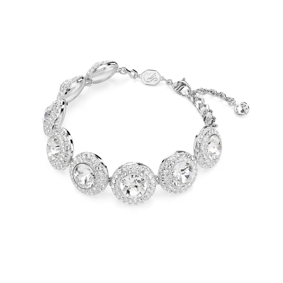 Swarovski Silver Una Angelic White Rhodium Plated Bracelet