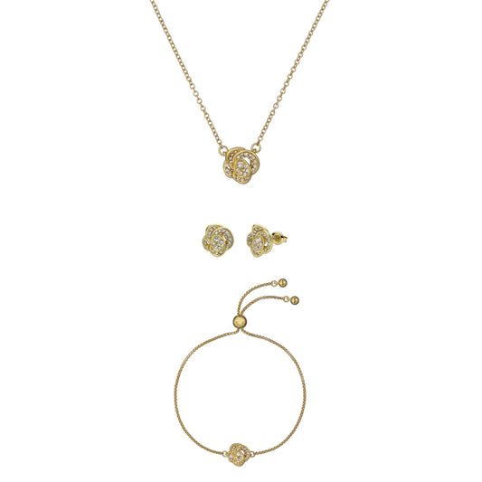 Ted Baker Gold Crystal Flower Gift Set