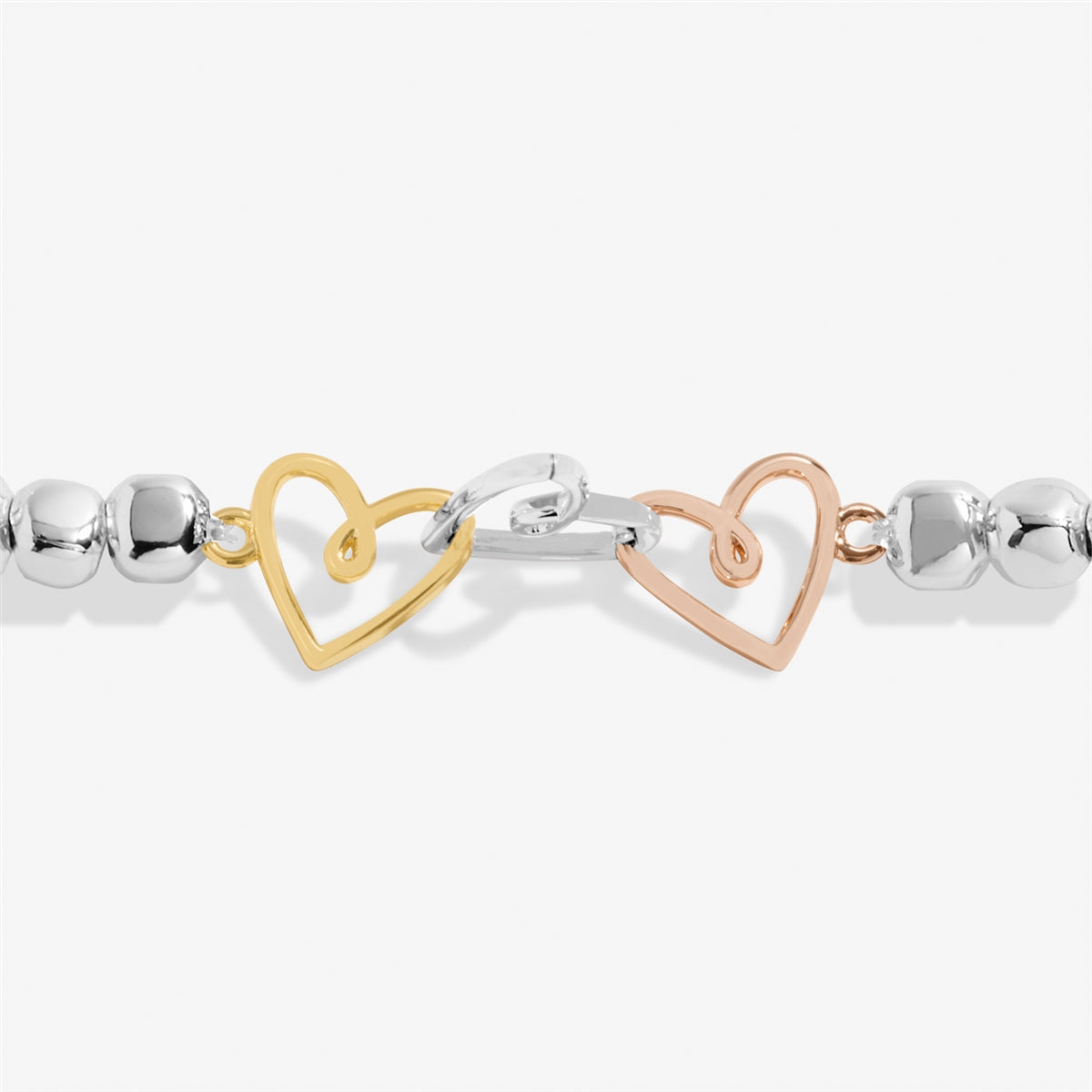 Joma 3 Tone Interlocked Happy Ever After Bracelet
