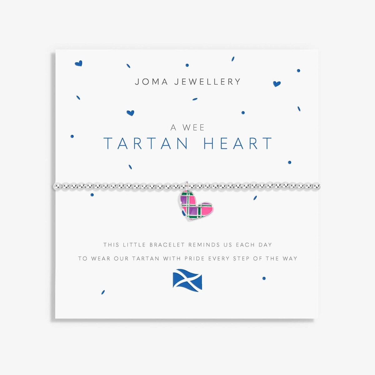 Joma A Wee Tartan Heart Bracelet