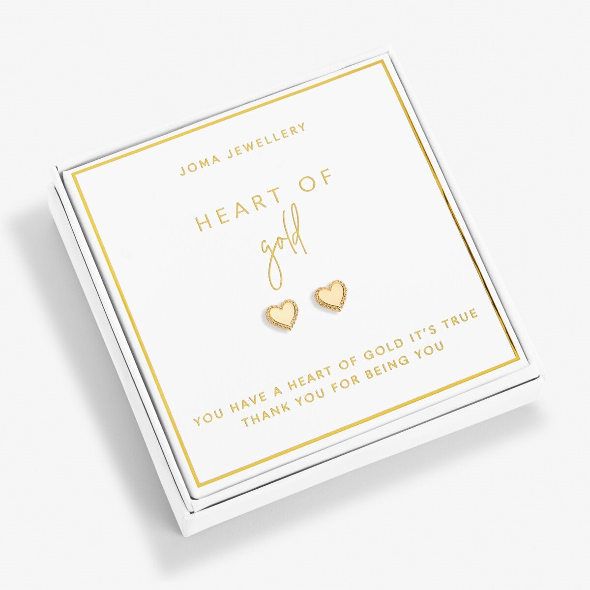 Joma Boxed Heart of Gold Studs