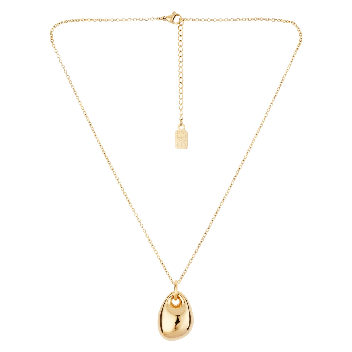 Over & Over 14k Gold Plated Teardrop Necklace