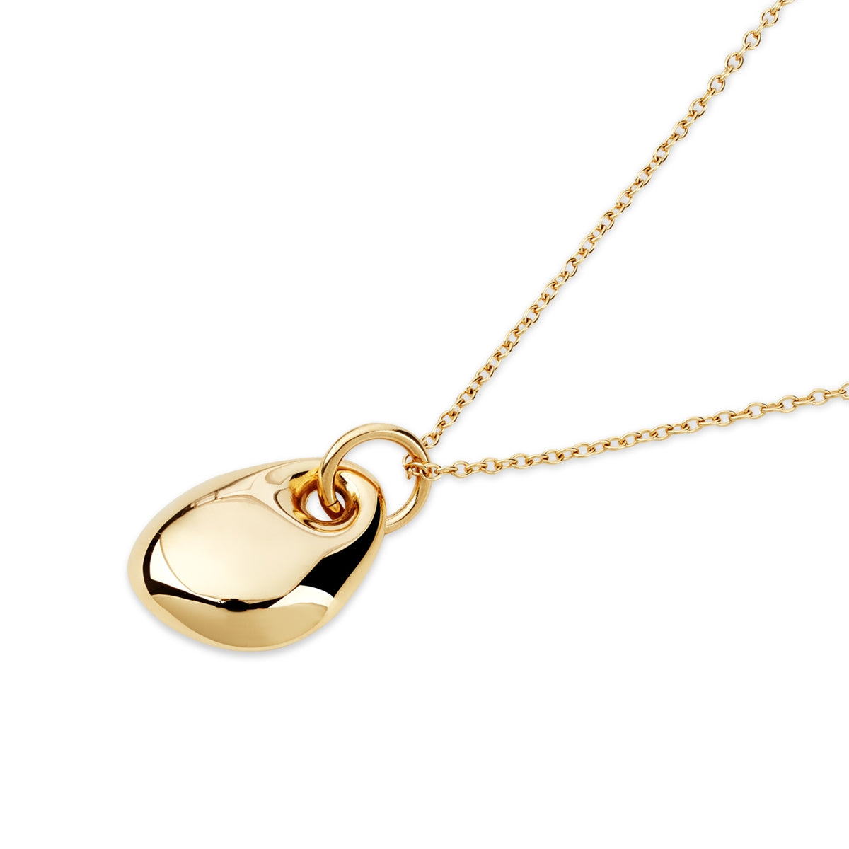 Over & Over 14k Gold Plated Teardrop Necklace