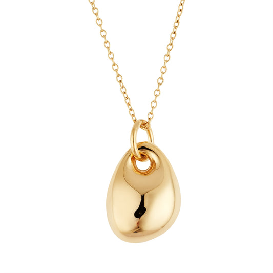 Over & Over 14k Gold Plated Teardrop Necklace
