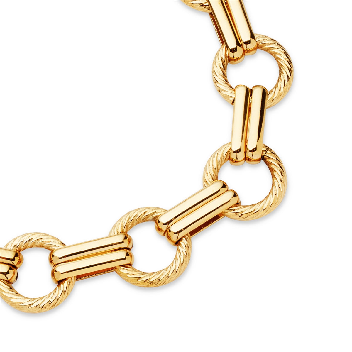 Over & Over 14k Gold Plated Chunky Chain Bracelet