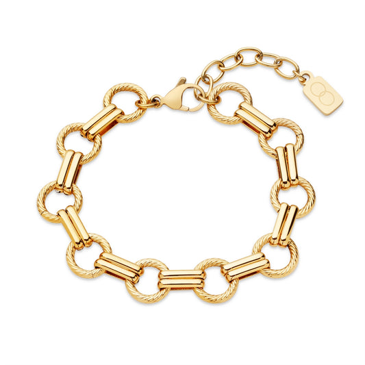 Over & Over 14k Gold Plated Chunky Chain Bracelet