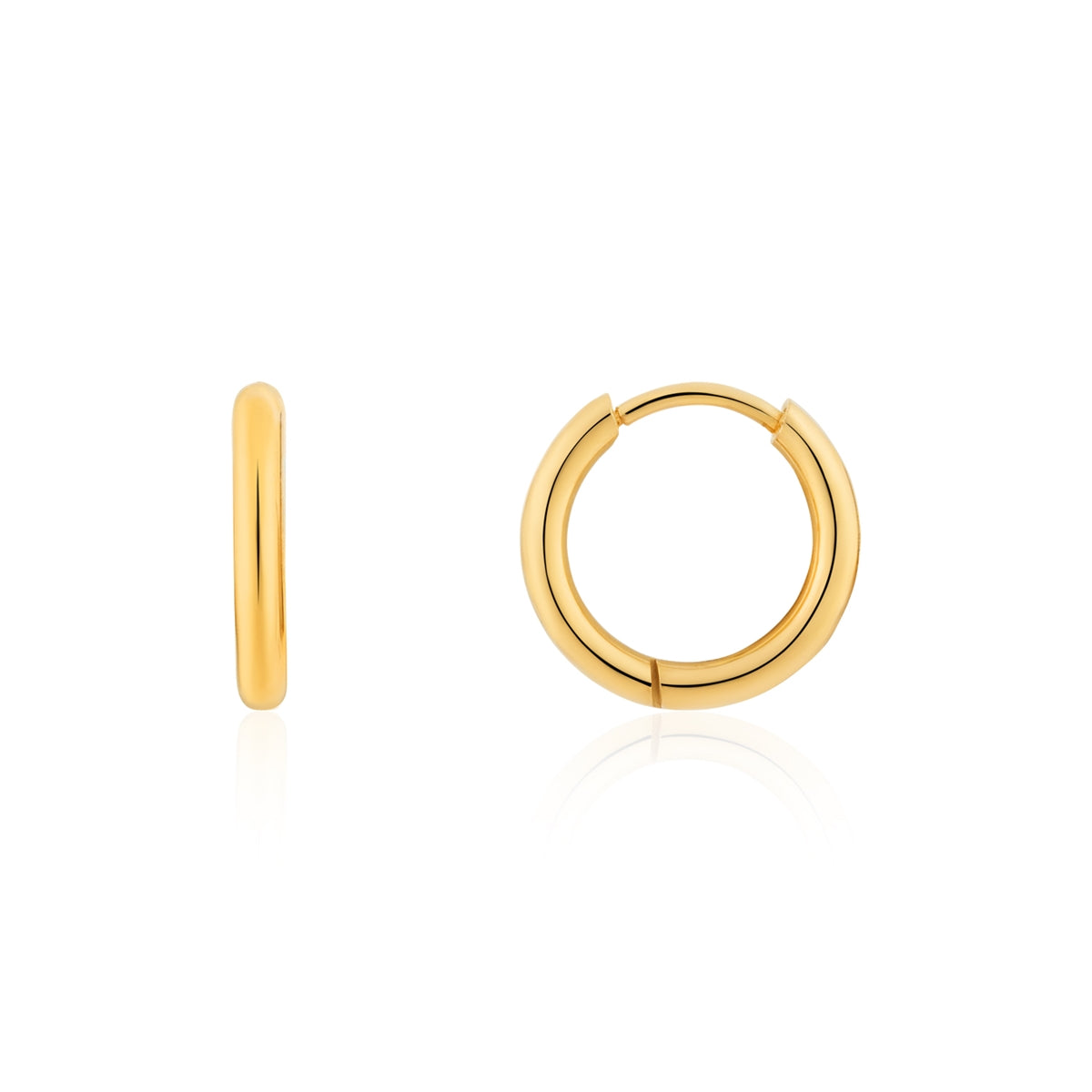 Over & Over Gold Plain 3 Hoop Earring Set