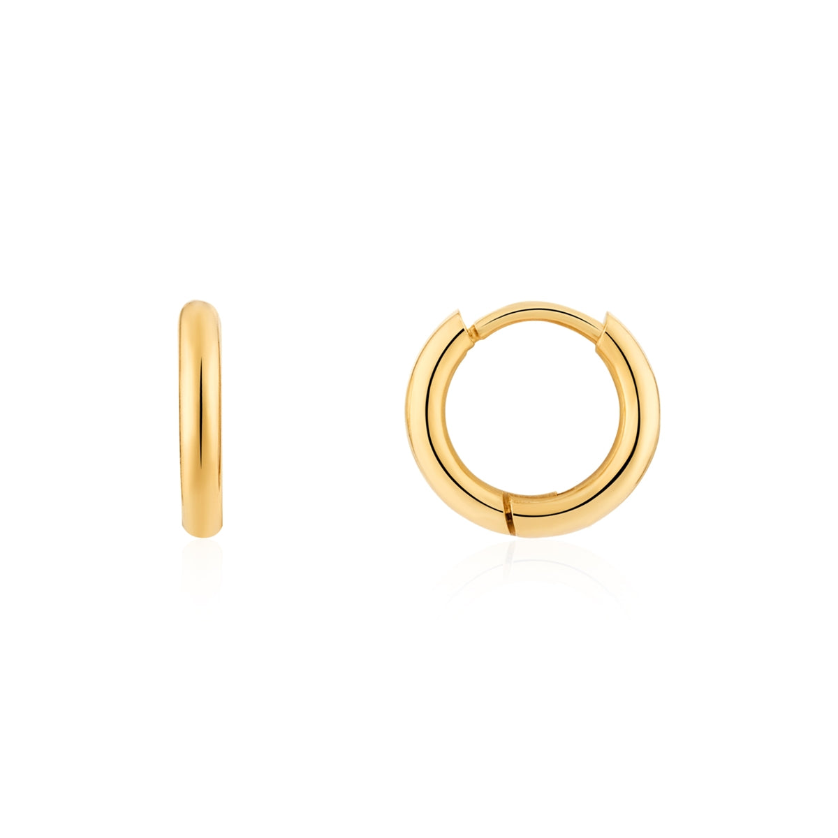 Over & Over Gold Plain 3 Hoop Earring Set