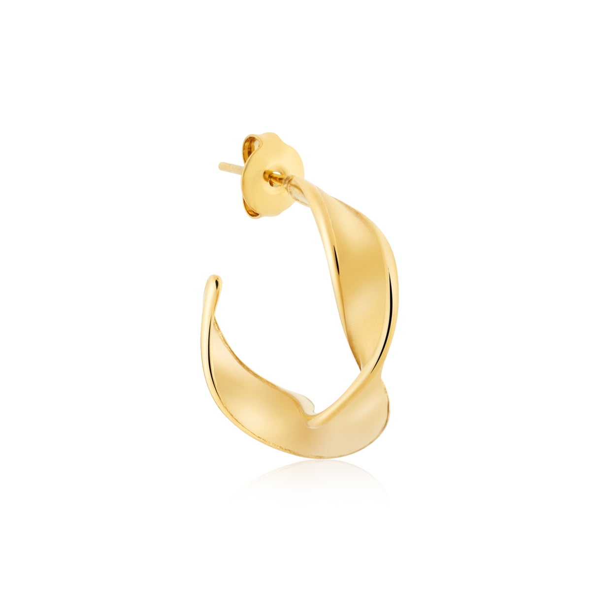 Over & Over Gold Twist Hoops Earrings