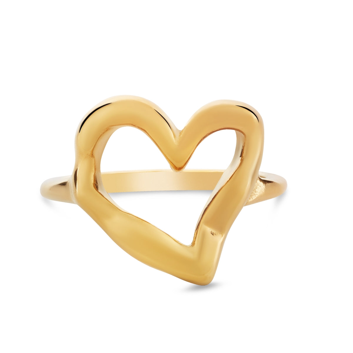 Over & Over Gold Open Heart Ring