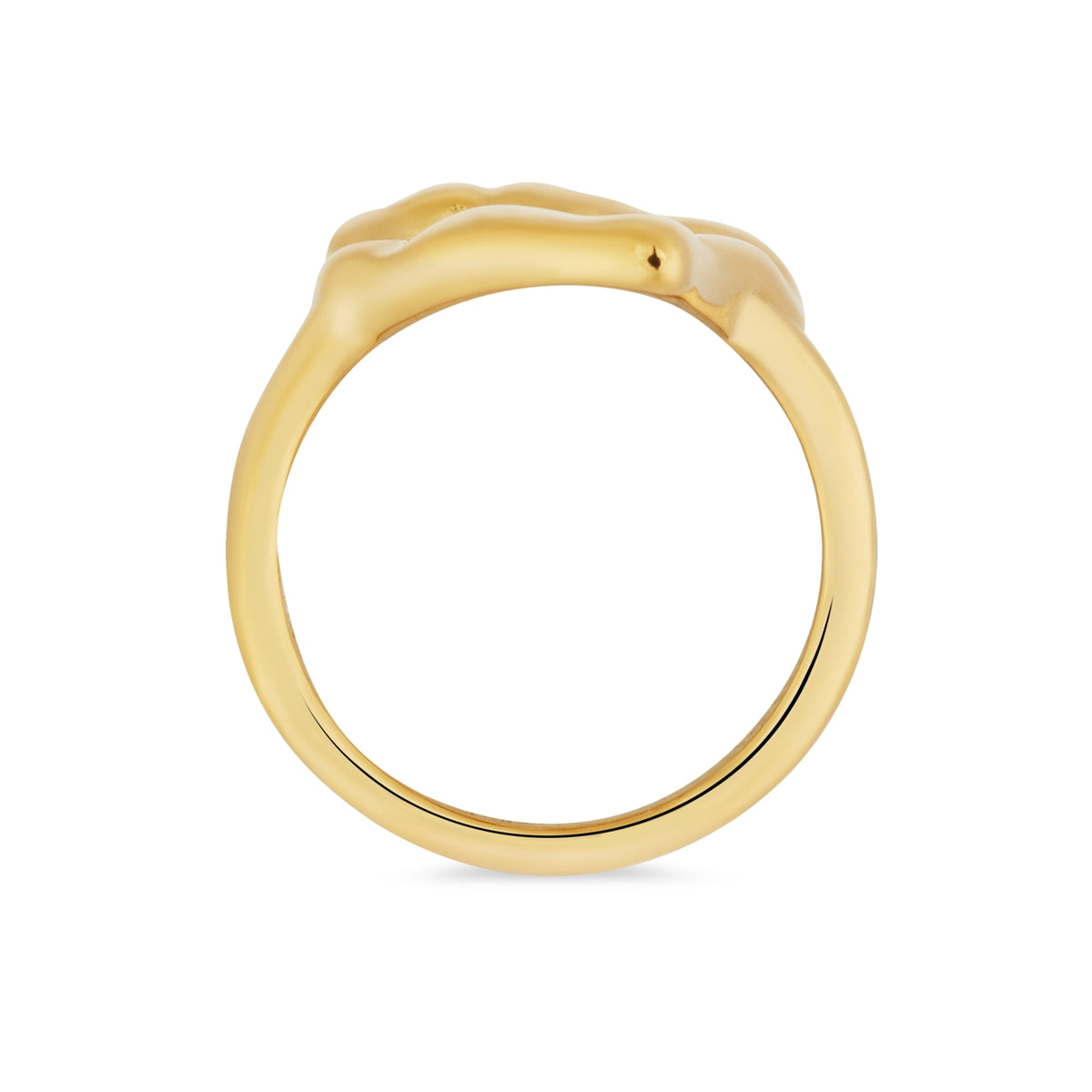 Over & Over Gold Open Heart Ring