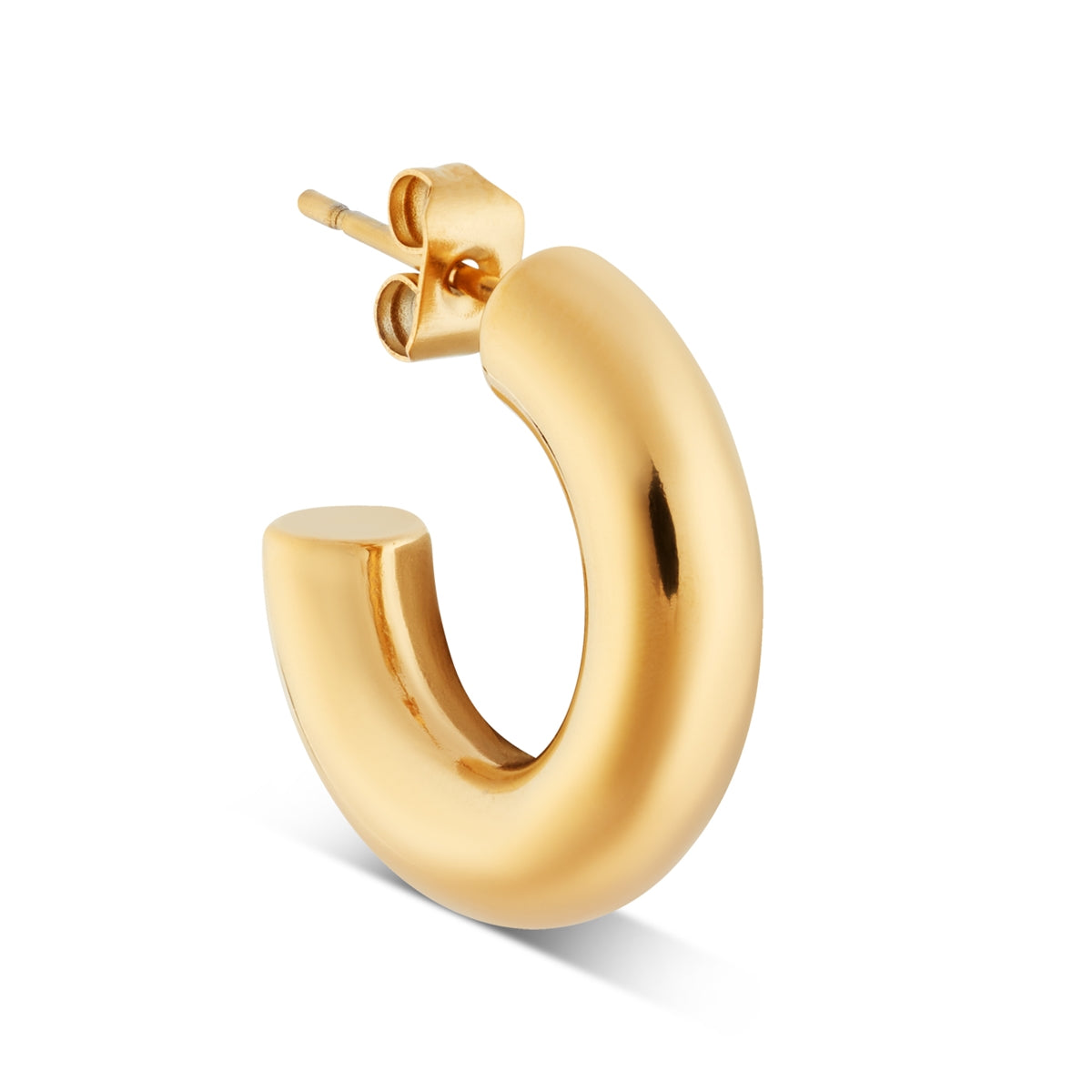 Over & Over Gold Chubby Hoop Earrings