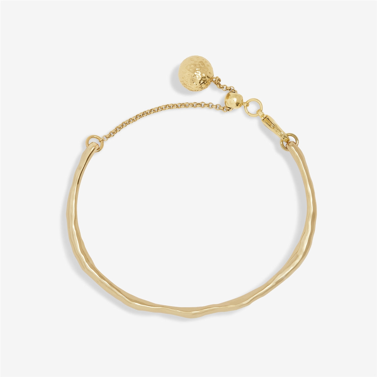 Joma Gold Style Hammered Bangle