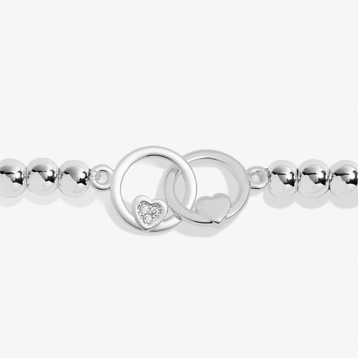 Joma Silver Interlocked Happy Anniversary Bracelet