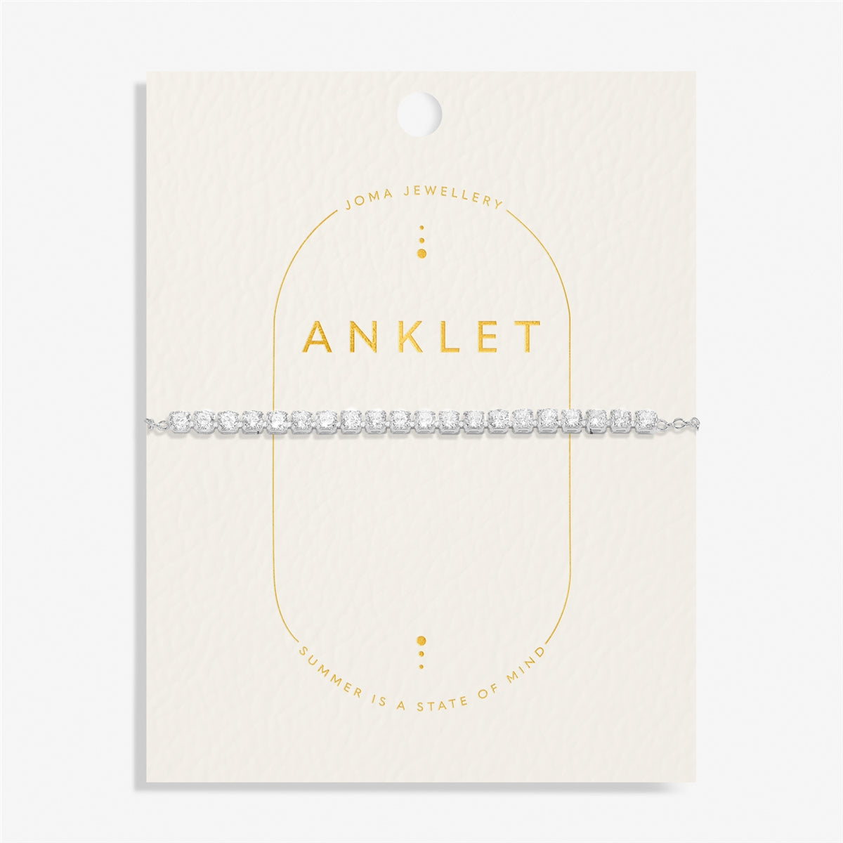 Joma Siver Style Layer Tennis Anklet