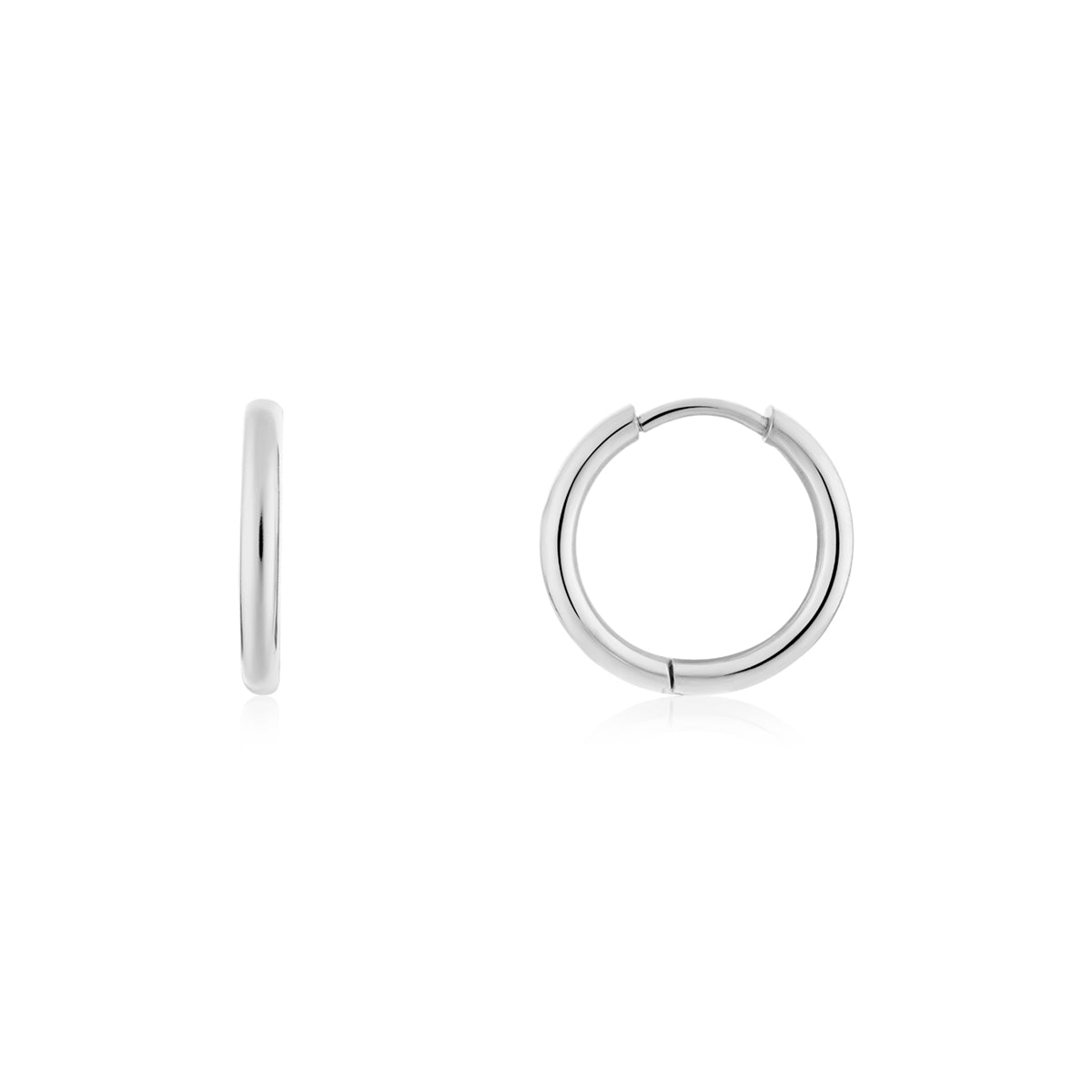 Over & Over Silver Plain 3 Hoop Earring Set