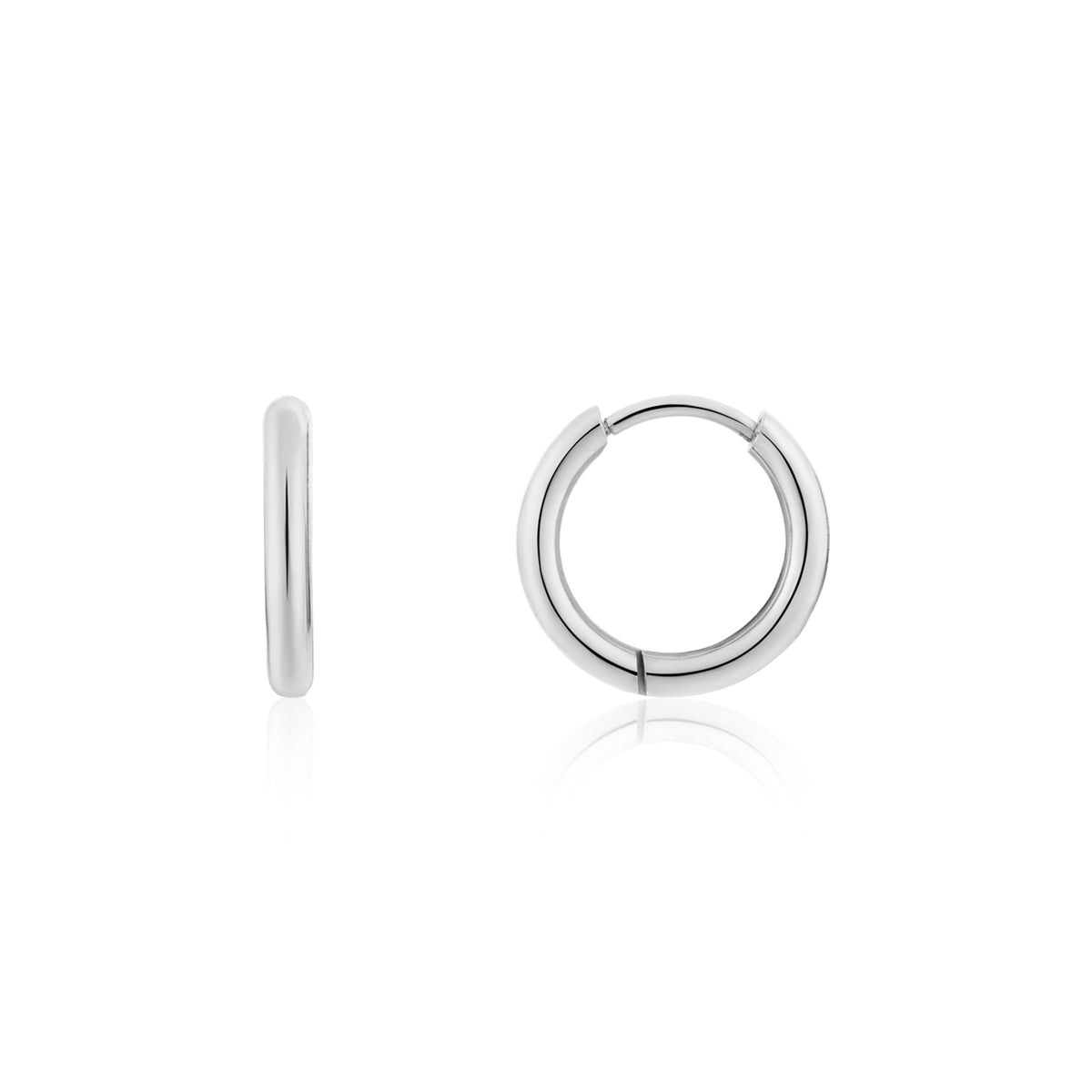 Over & Over Silver Plain 3 Hoop Earring Set