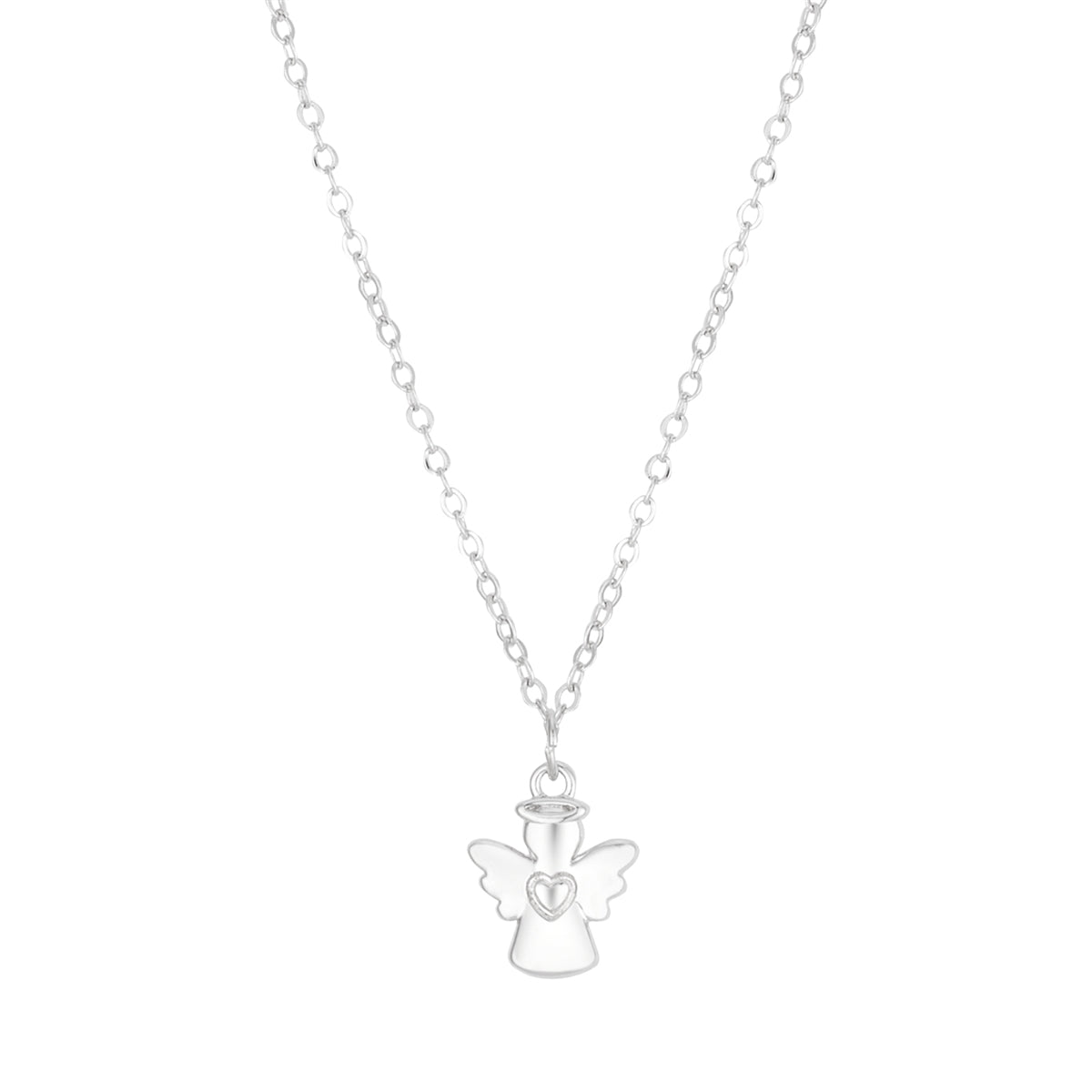 August Woods Silver Kids Angel Necklace