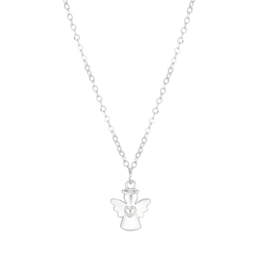 August Woods Silver Kids Angel Necklace