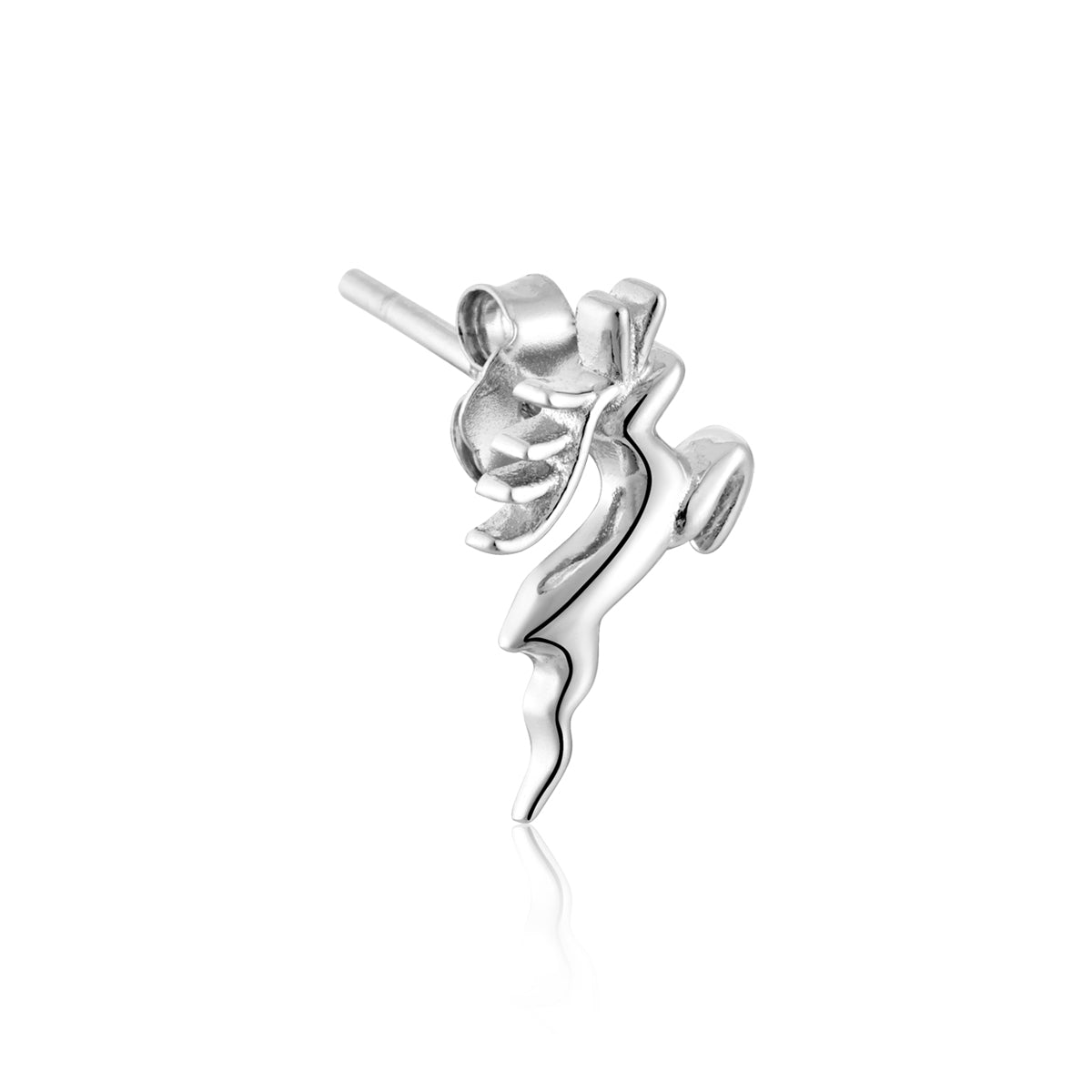 Argento Silver Reindeer Stud Earrings