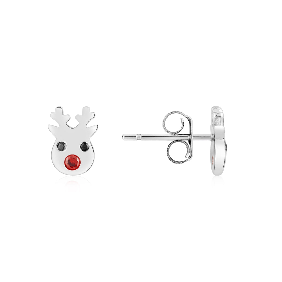 Argento Silver Rudolph Stud Earrings