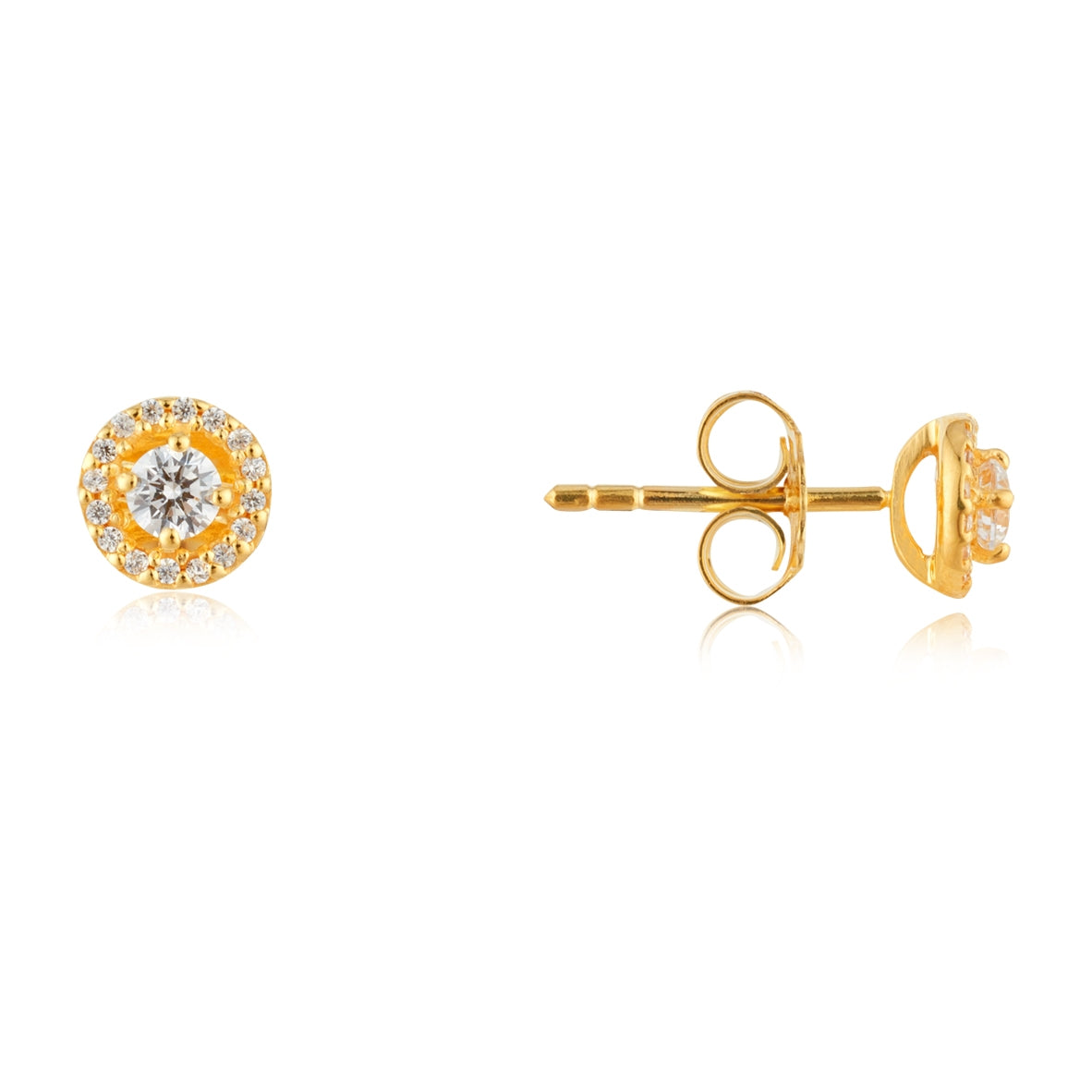 Open Halo Stud Earrings