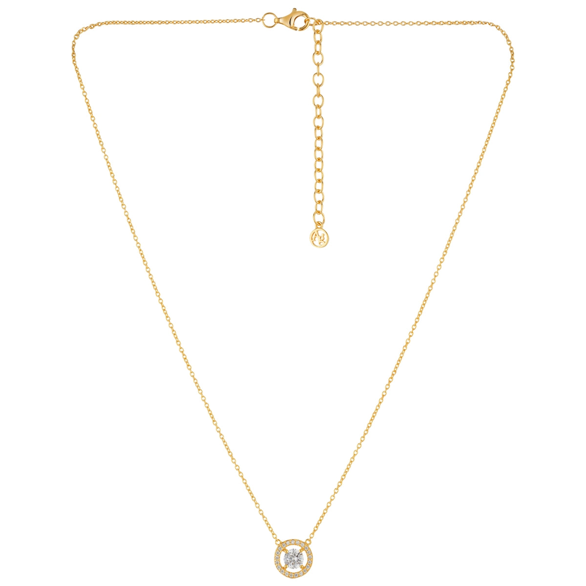 Argento Gold Open Halo Necklace