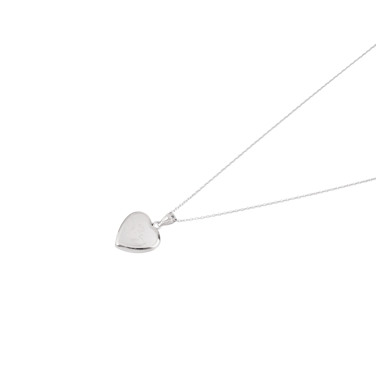 Argento Silver Claddagh Locket Necklace