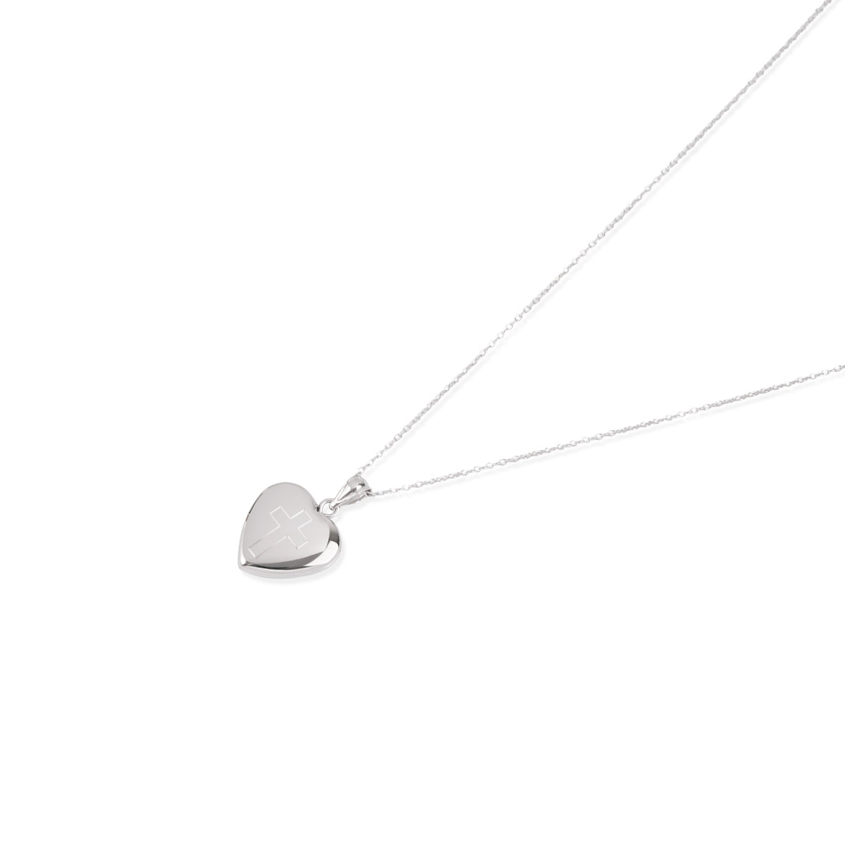 Argento Silver Cross Locket Necklace