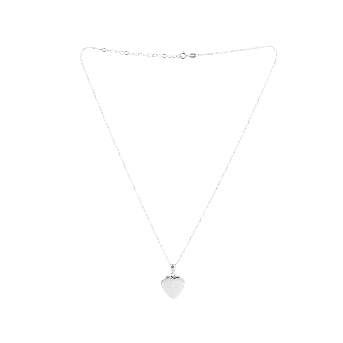 Argento Silver Cross Locket Necklace