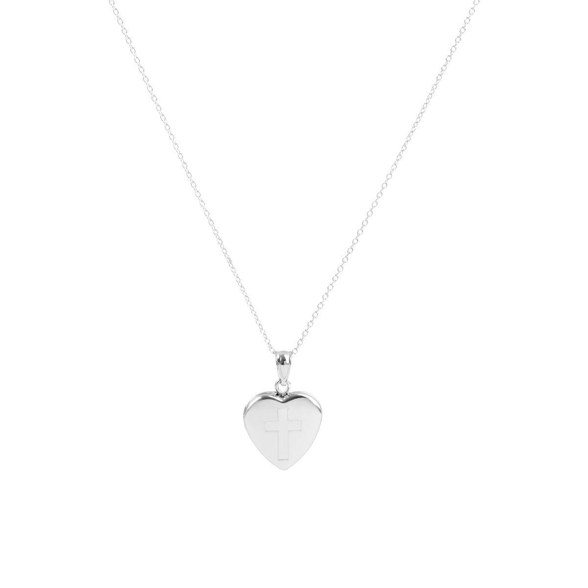 Argento Silver Cross Locket Necklace