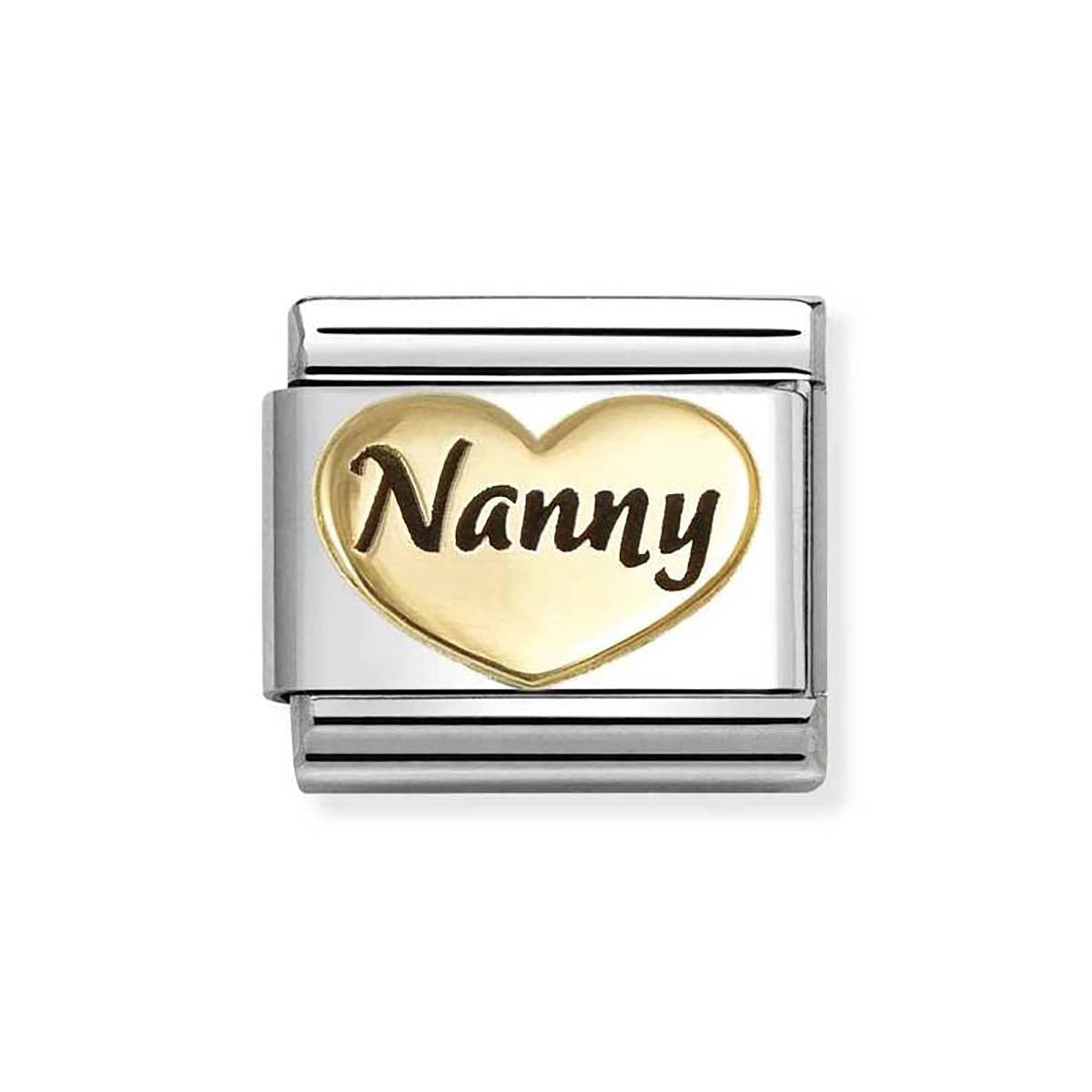 Nomination Gold Nanny Heart Charm