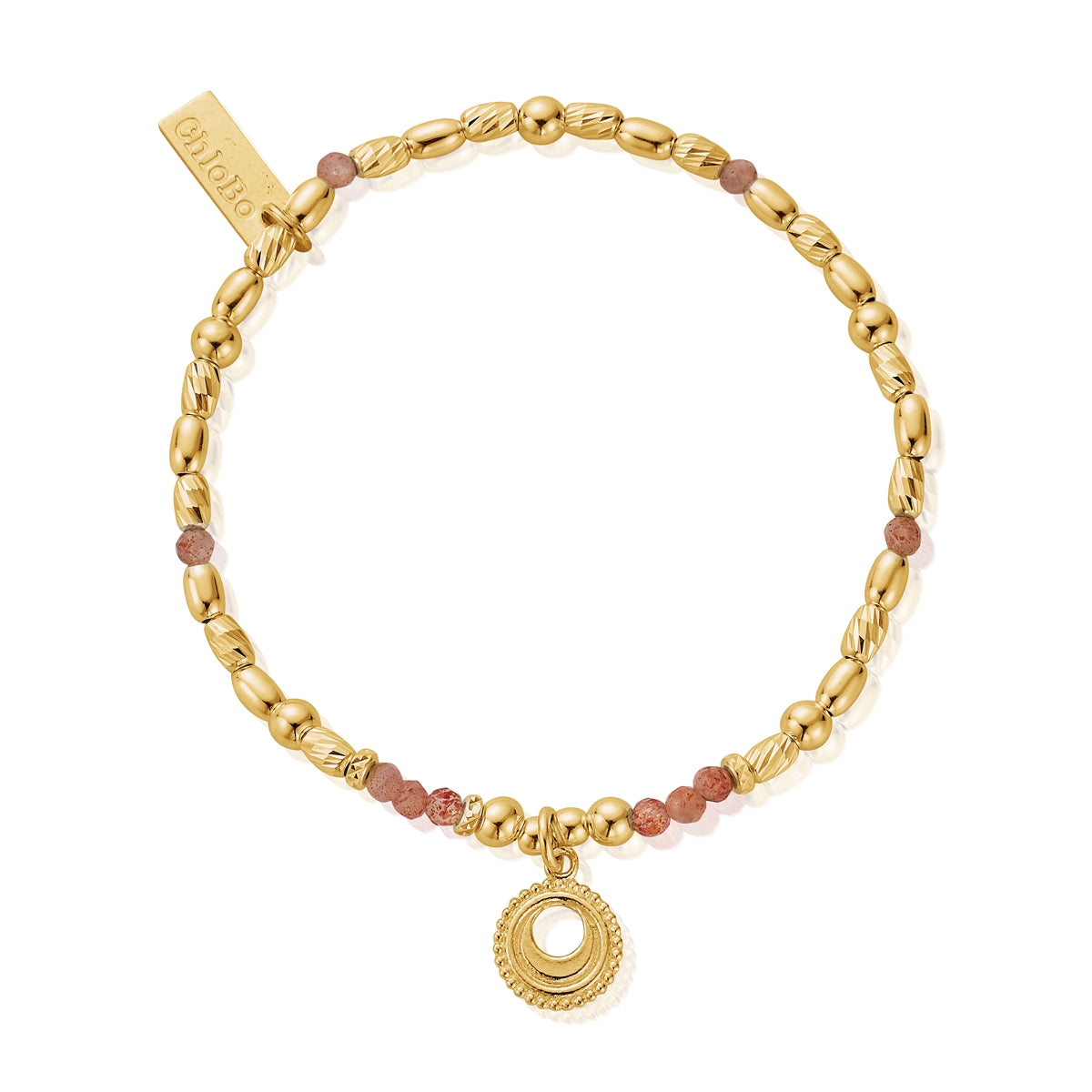 ChloBo Gold Peach Moonstone Sacral Chakra Bracelet