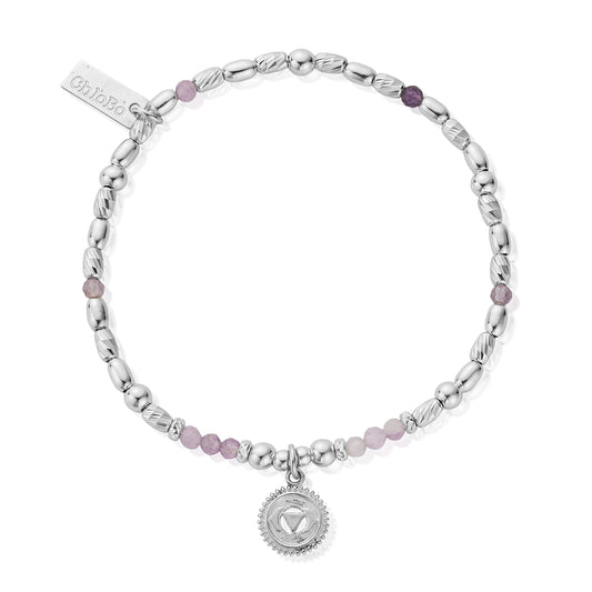 ChloBo Silver Amethyst Third Eye Bracelet