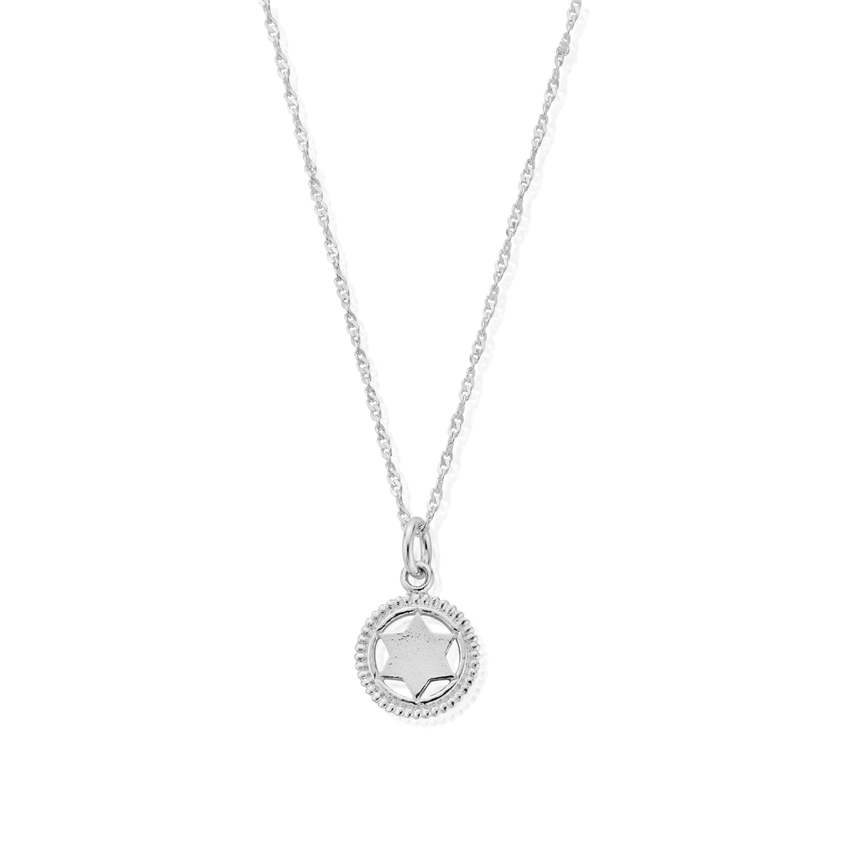 ChloBo Silver Twist Chain Heart Chakra Necklace